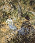 Camille Pissarro Rest of the peasant woman oil painting reproduction